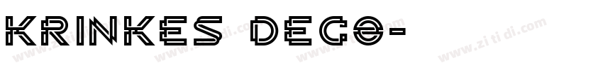 krinkes deco字体转换
